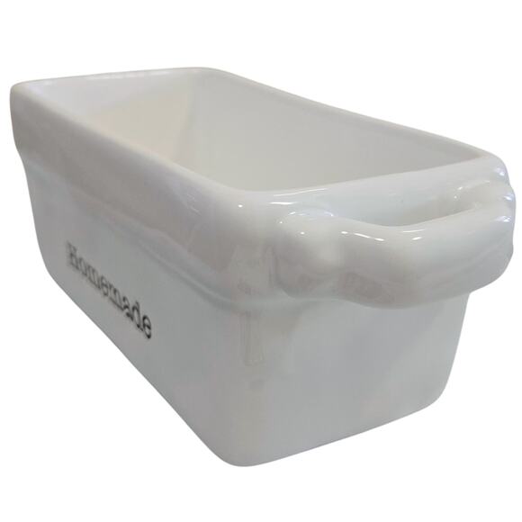 Mud Pie Cutest Little White Mini Loaf Pan 5x3x2.25 “Homemade” Serving Knife - Picture 3 of 7